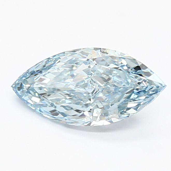 1.23 CT Fancy Intense Blue MARQUISE