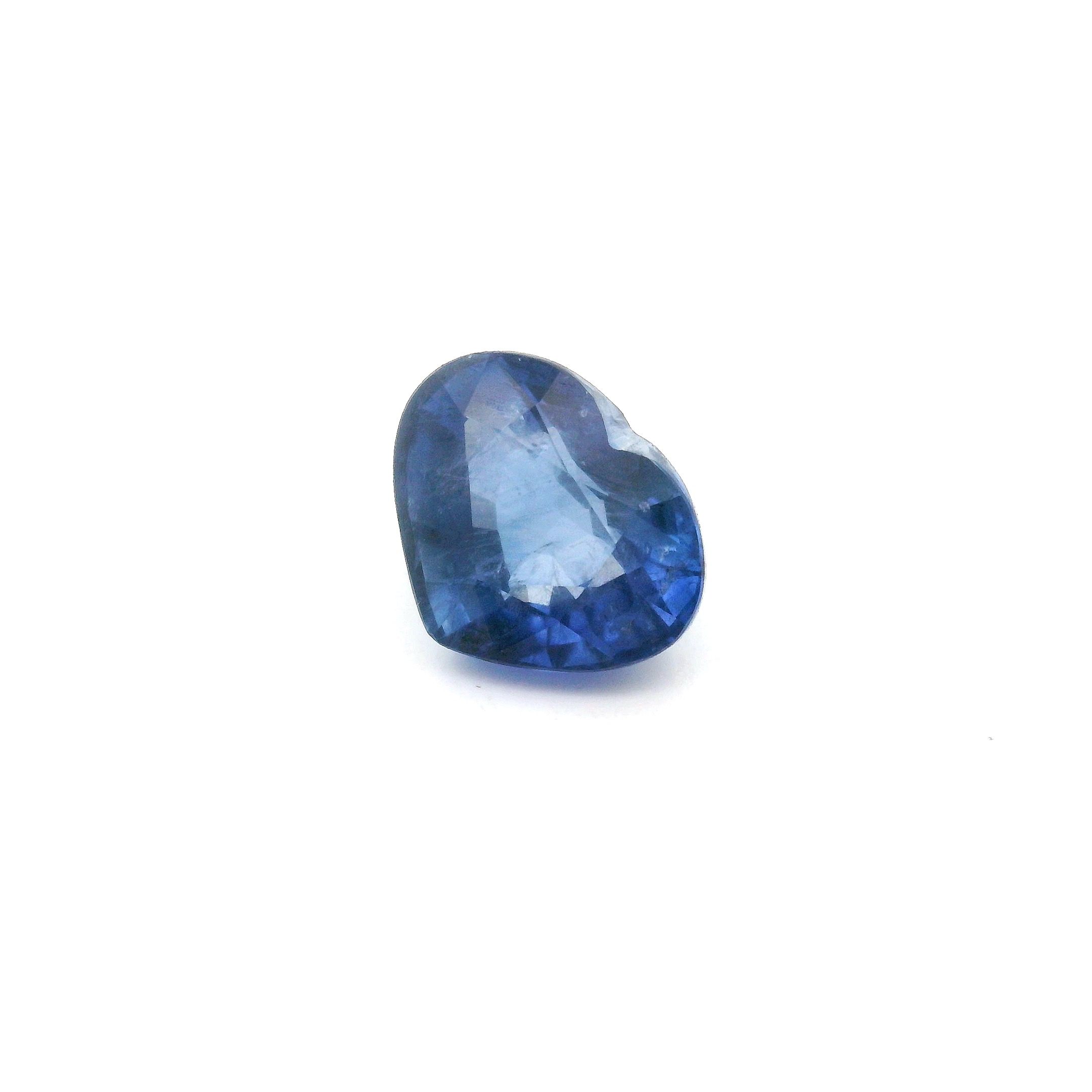 Szafir 2,34 ct, niebieski, szlif serce