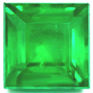 Szmaragd 1,27 ct, zielony, szlif kwadratowy