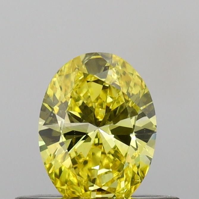 0.42 CT Fancy Vivid Yellow OVAL