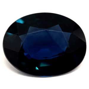 SAPPHIRE FACETED 2.0ct BLUE Deep Blue EC MADAGASCAR HEATED