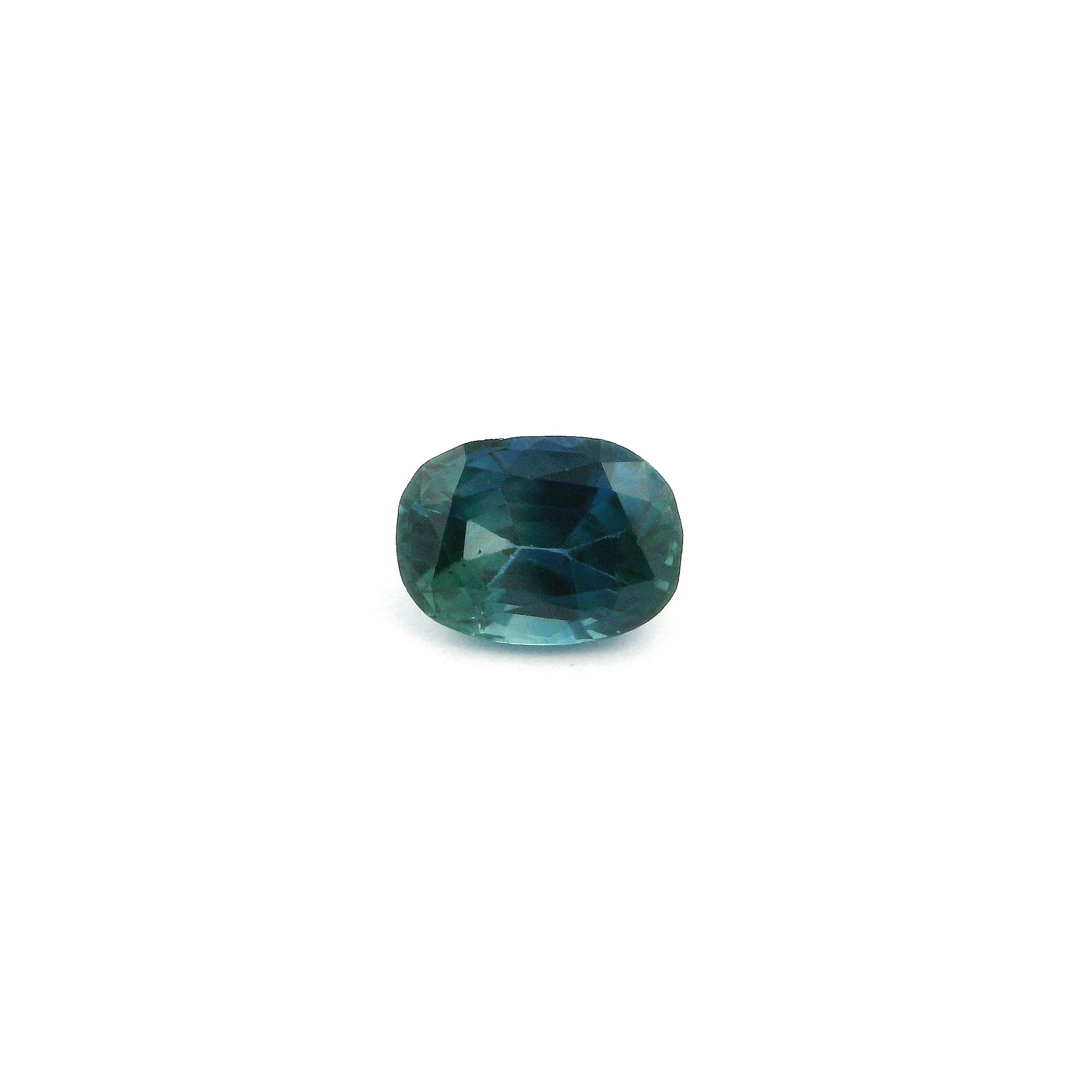 Szafir 1,10 ct, niebieski, szlif cushion