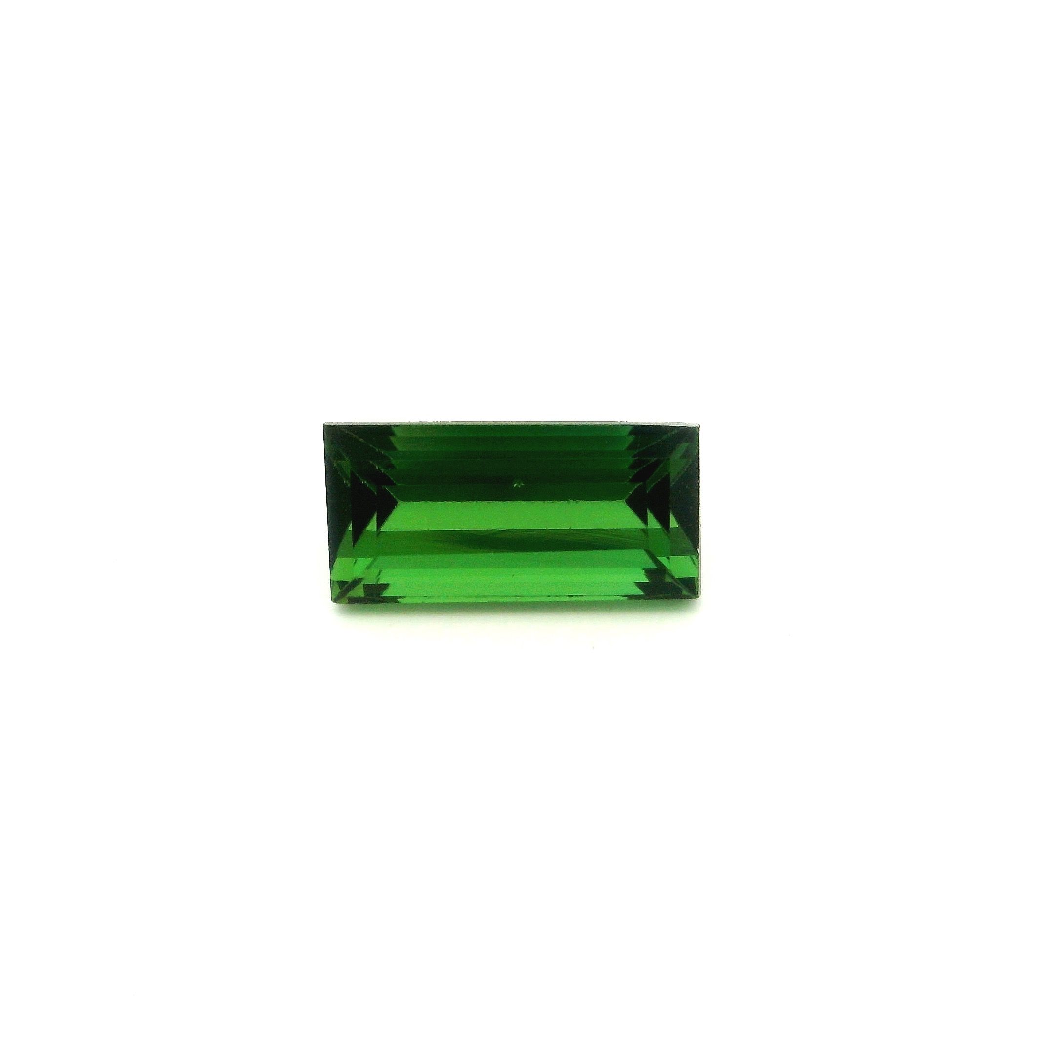 Turmalin 2,22 ct, zielony, szlif prostokątny