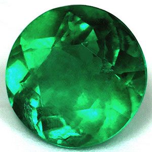Szmaragd 1,35 ct, zielony, szlif okrągły