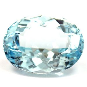 Akwamaryn 9,40 ct, niebieski, szlif owalny
