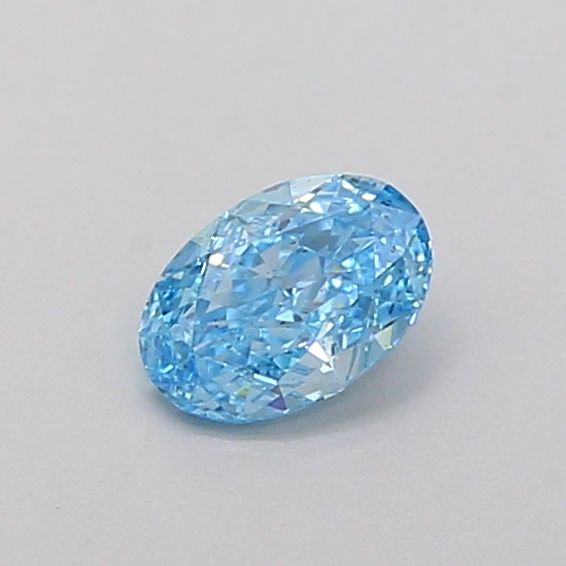 0.32 CT Fancy Vivid Blue OVAL