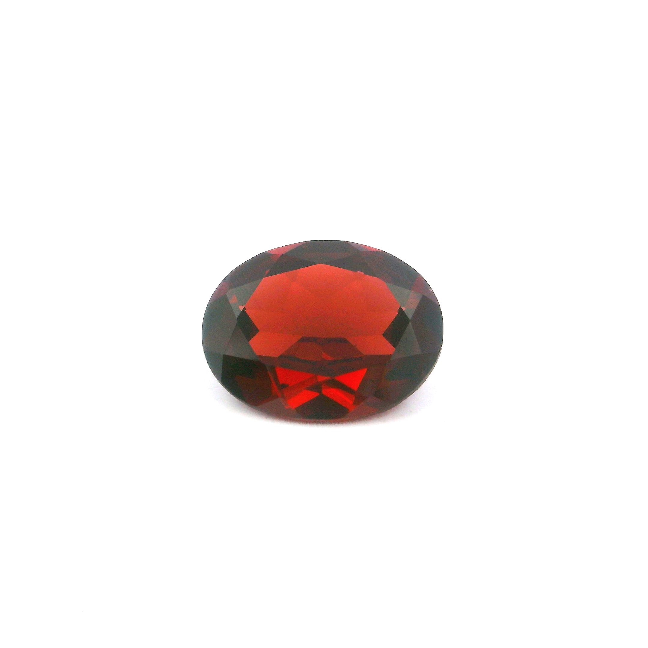 Granat 2,54 ct, czerwony, szlif owalny