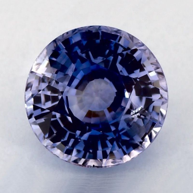 Szafir 1,60 ct, niebieski, szlif okrągły