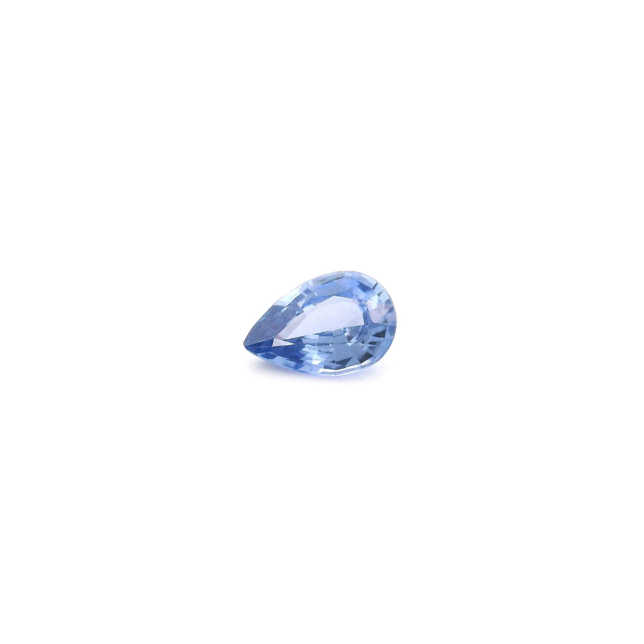 SAPPHIRE FACETED 0.44ct BLUE Medium intense EC SRILANKA HEATED
