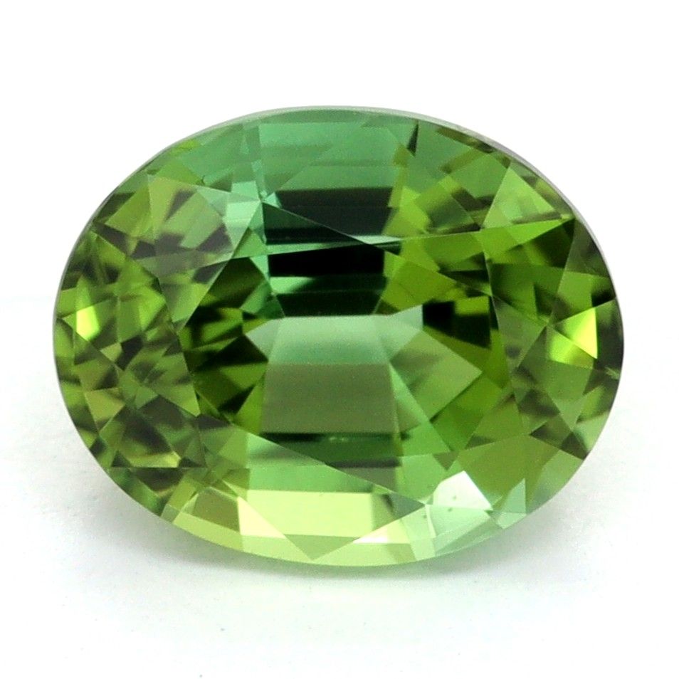 Turmalin 1,69 ct, zielony, szlif owalny