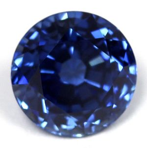 Szafir 1,58 ct, niebieski, szlif okrągły