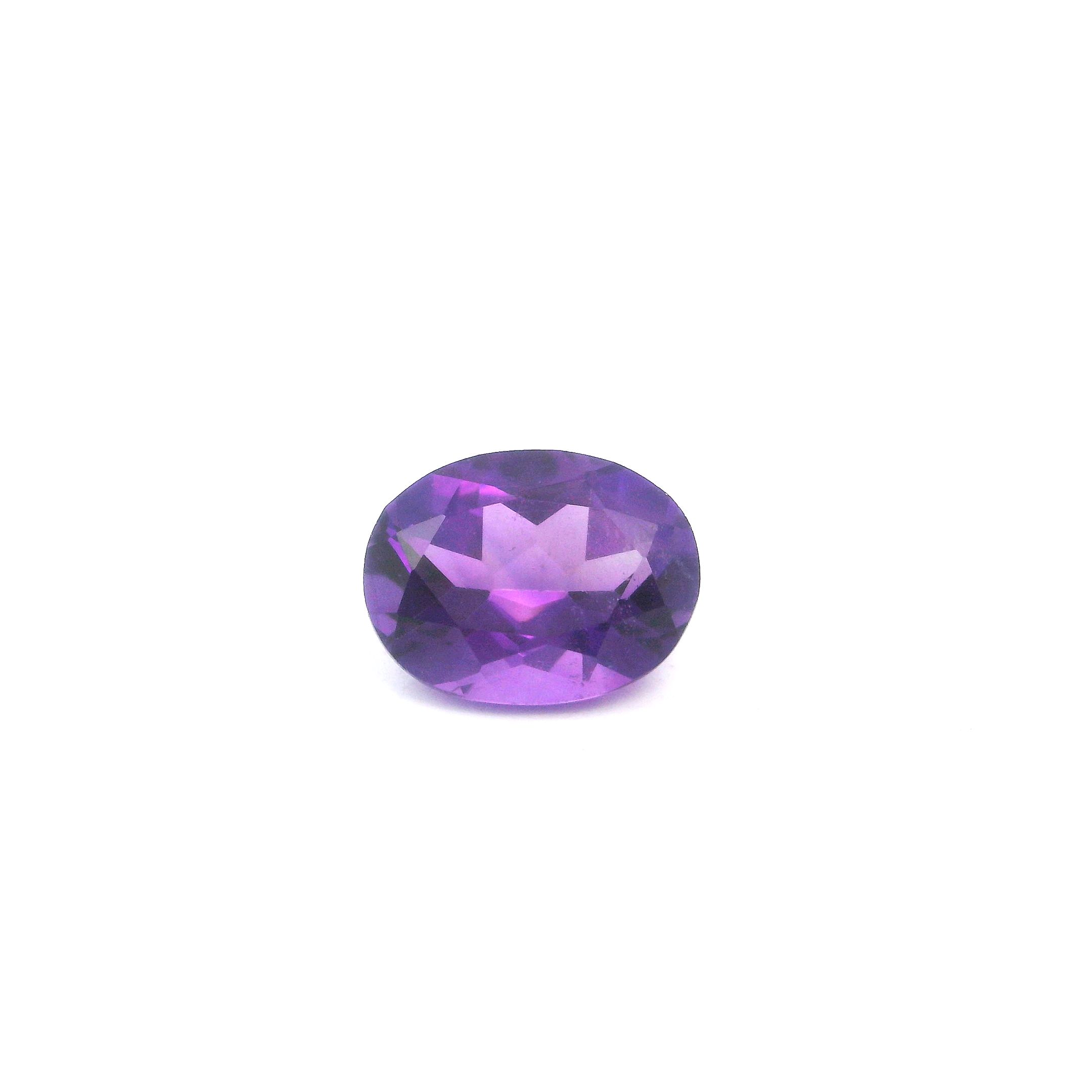 Ametyst 1,65 ct, purpurowy, szlif owalny