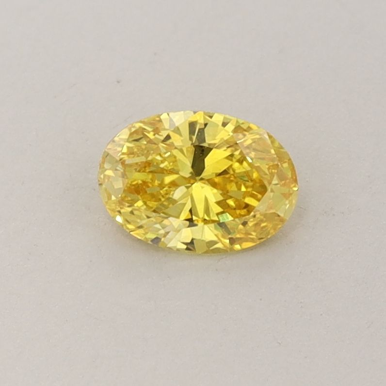 0.35 CT Fancy Vivid Yellow OVAL