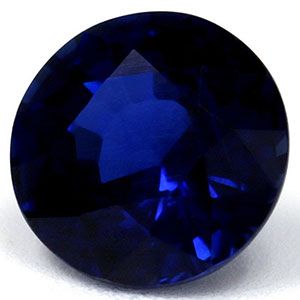 Szafir 1,26 ct, niebieski, szlif okrągły