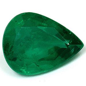 Szmaragd 3,12 ct, zielony, szlif gruszka