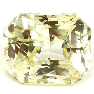 Szafir 2,12 ct, żółty, szlif szmaragdowy