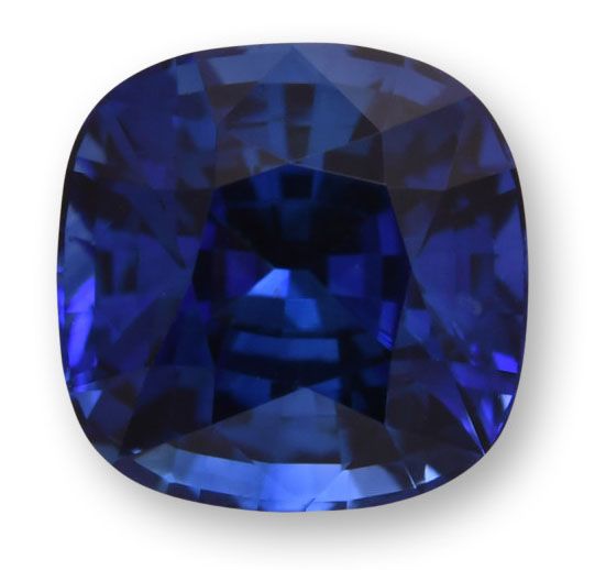 Szafir 2,37 ct, niebieski, szlif cushion