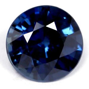 Szafir 1,76 ct, morski, szlif okrągły