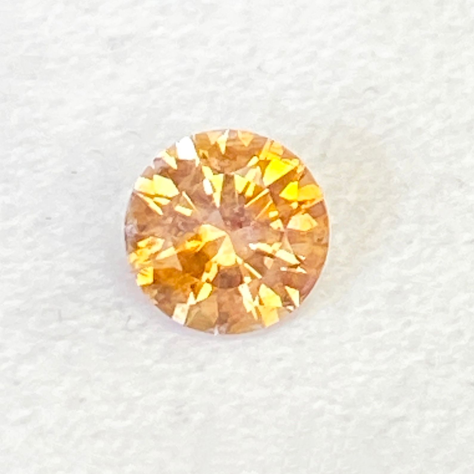 SAPPHIRE FACETED 1.79ct ORANGE Orange EC UNITEDSTATES HEATED
