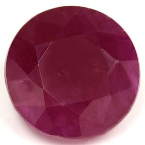 Rubin 3,87 ct, czerwony, szlif okrągły