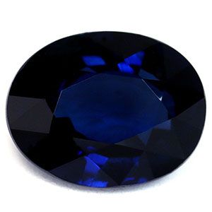 Szafir 2,03 ct, niebieski, szlif owalny