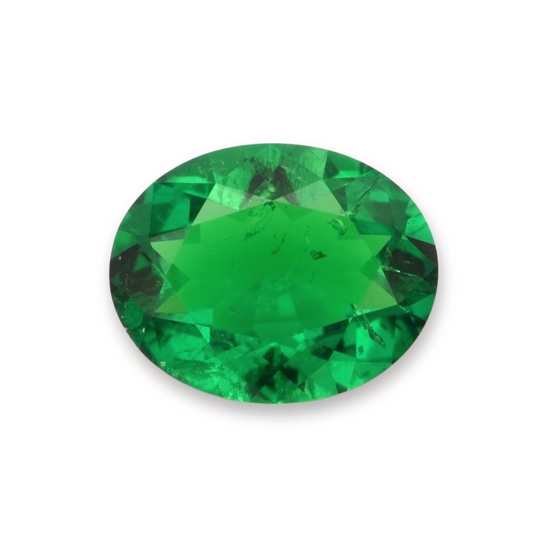 Szmaragd 1,16 ct, zielony, szlif owalny