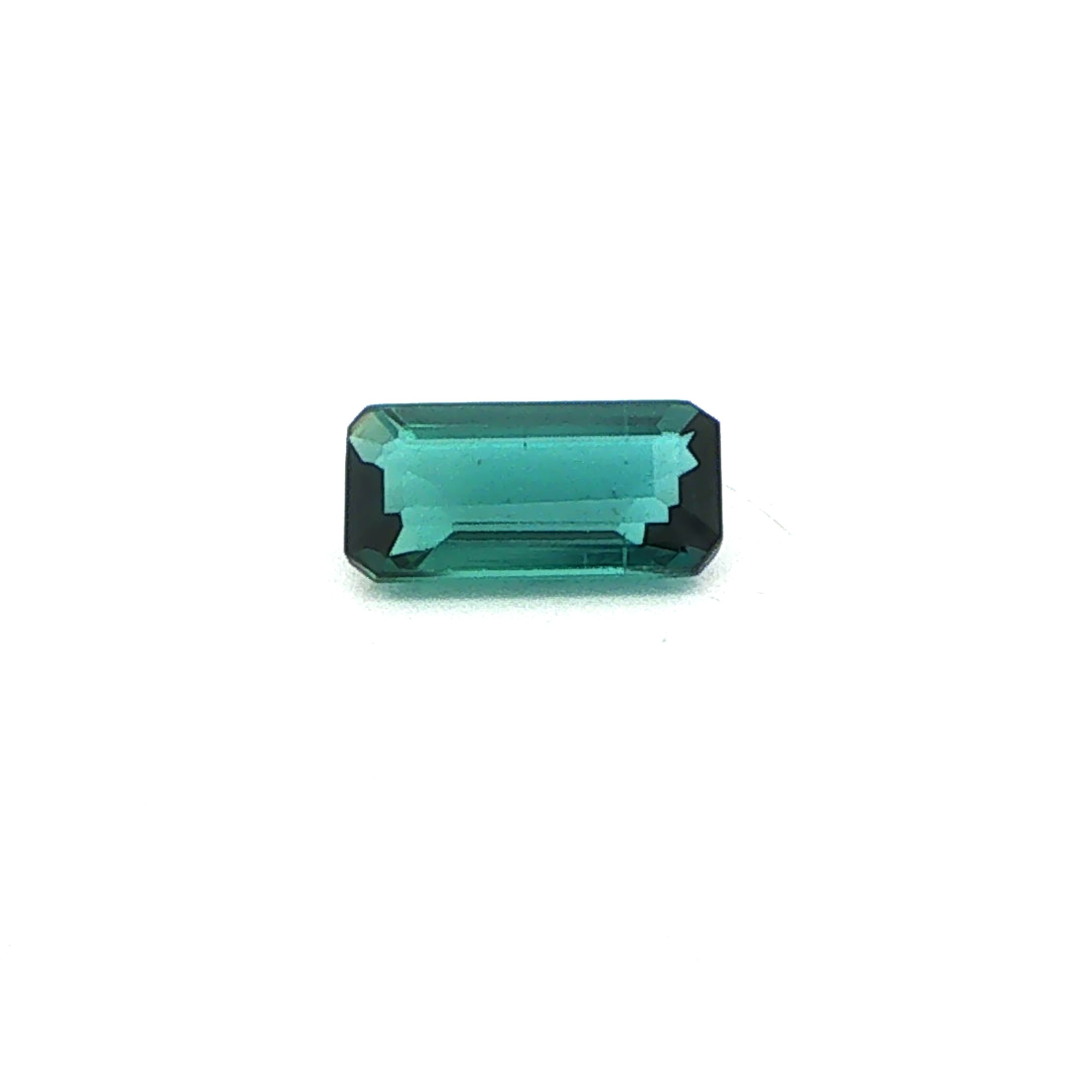 Turmalin 1,06 ct, zielony, szlif ośmiokątny