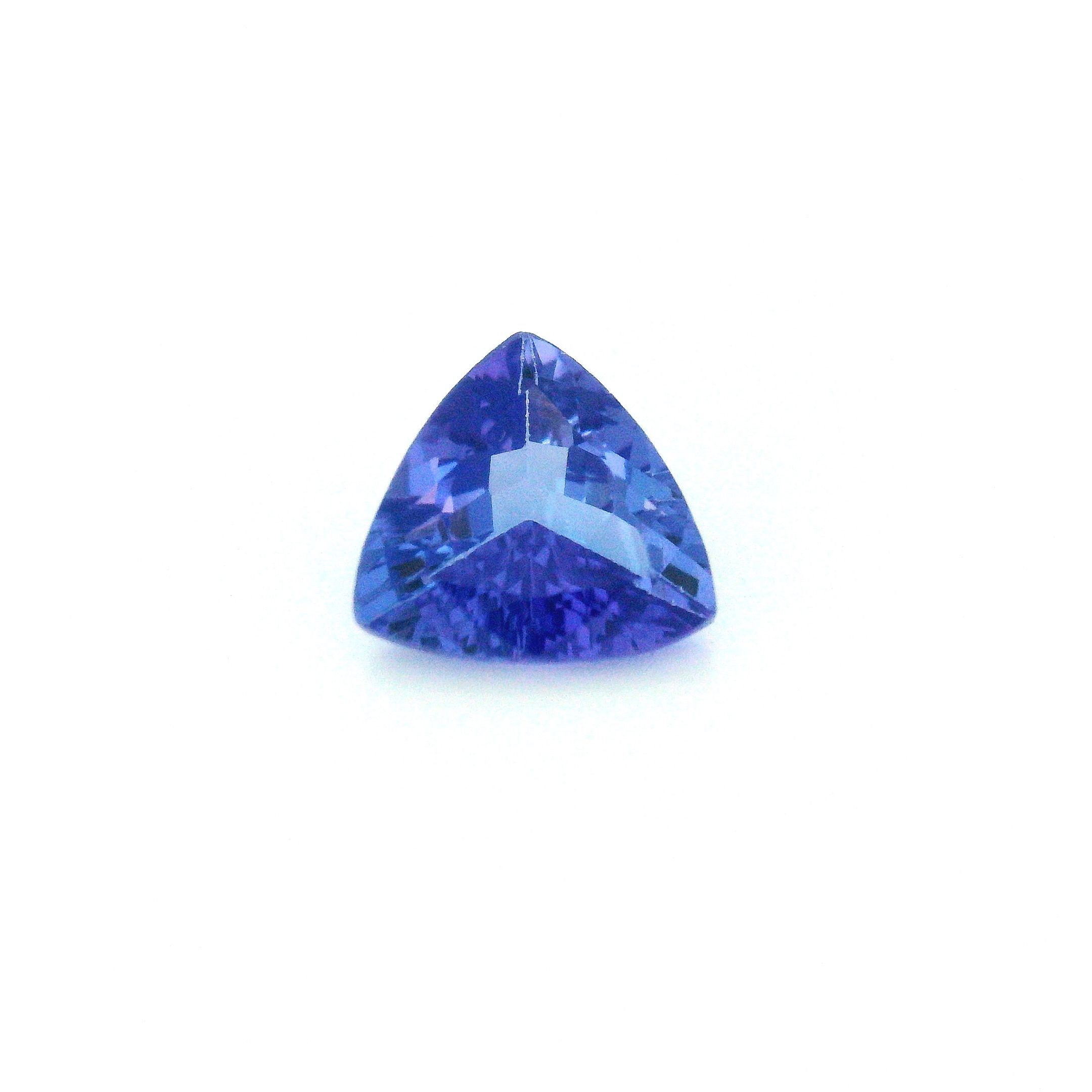 Tanzanit 1,58 ct, niebieski, szlif trójkątny