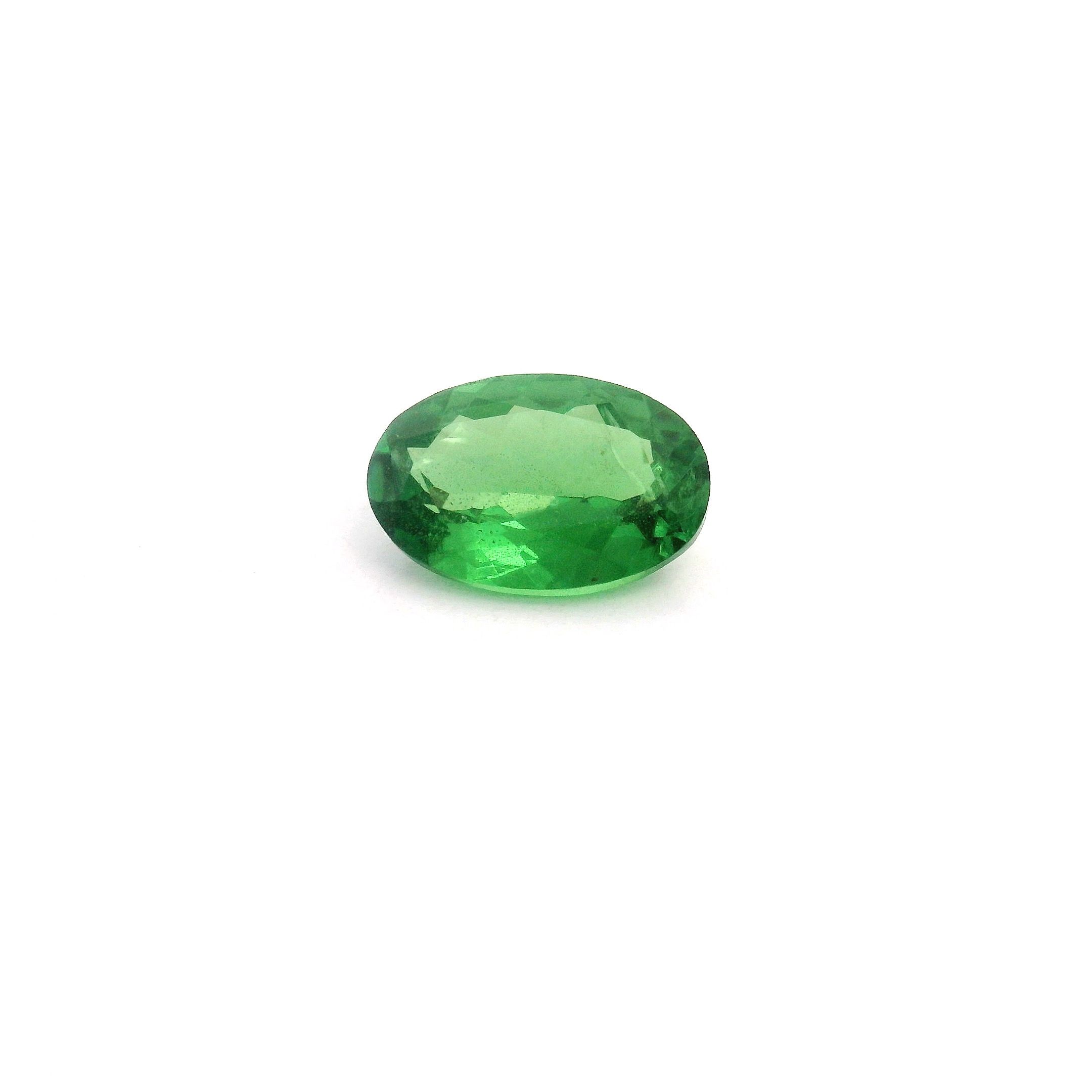 GARNET FACETED 0.92ct GREEN Deep Green SI KENYA NONE