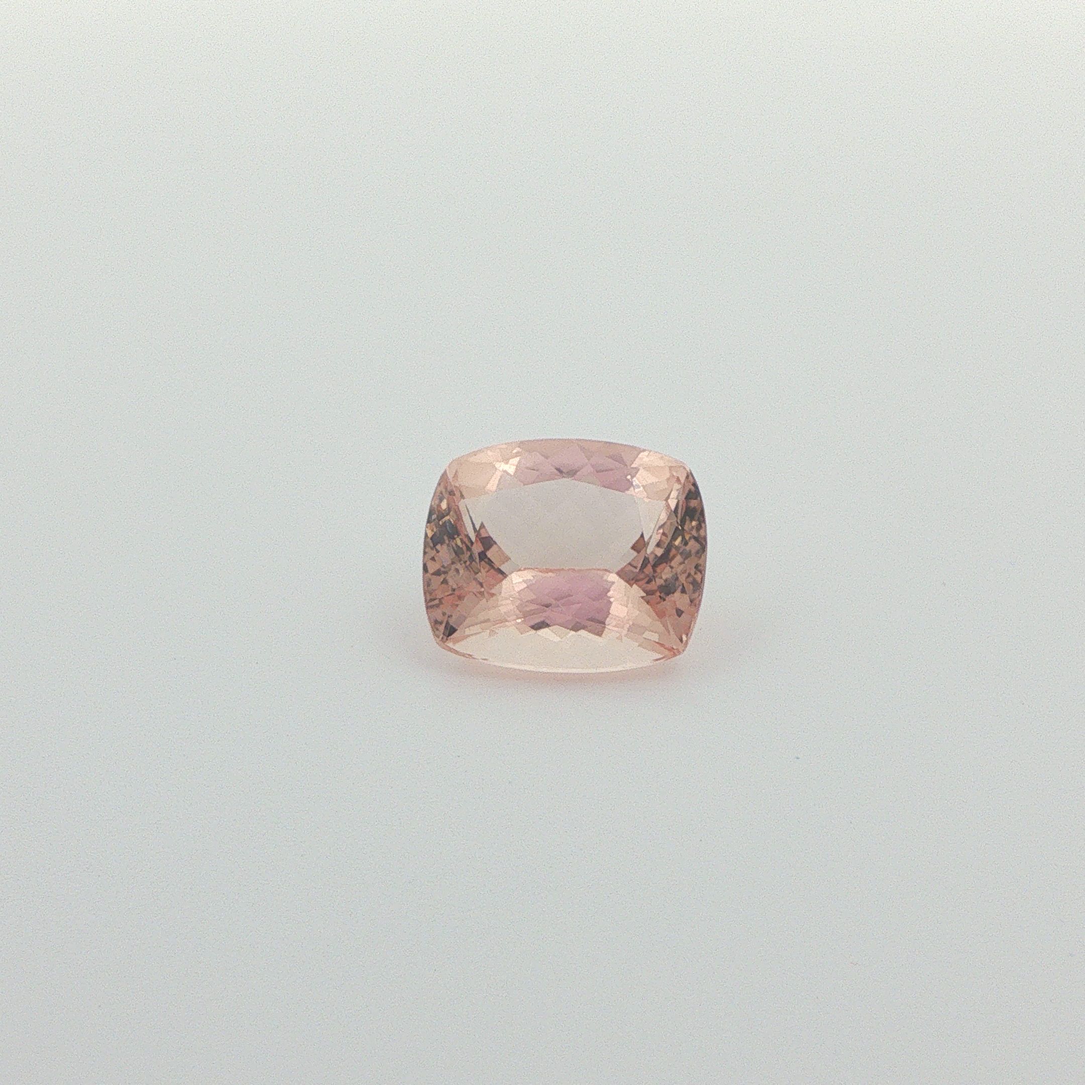 6.2 ct Cushion Morganite