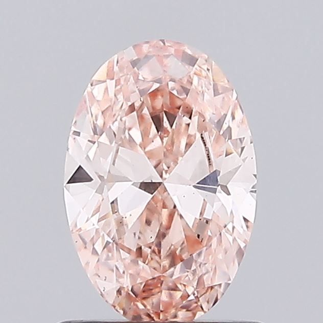 0.91 CT Fancy Intense Pink OVAL