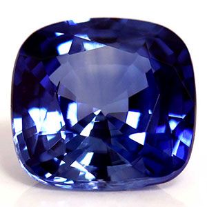 Szafir 1,09 ct, niebieski, szlif cushion