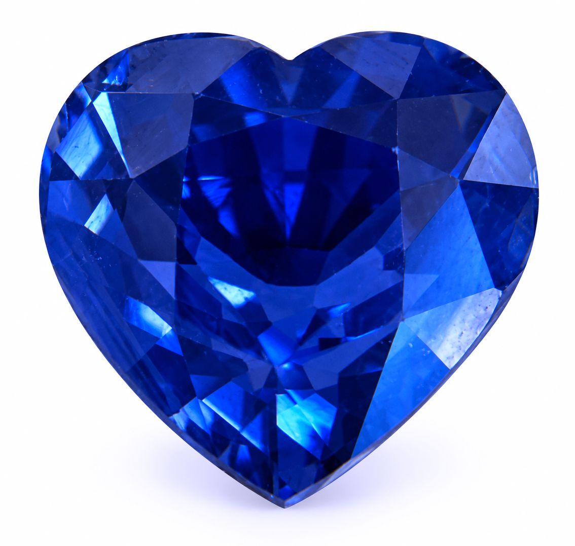 Szafir 7,18 ct, niebieski, szlif serce