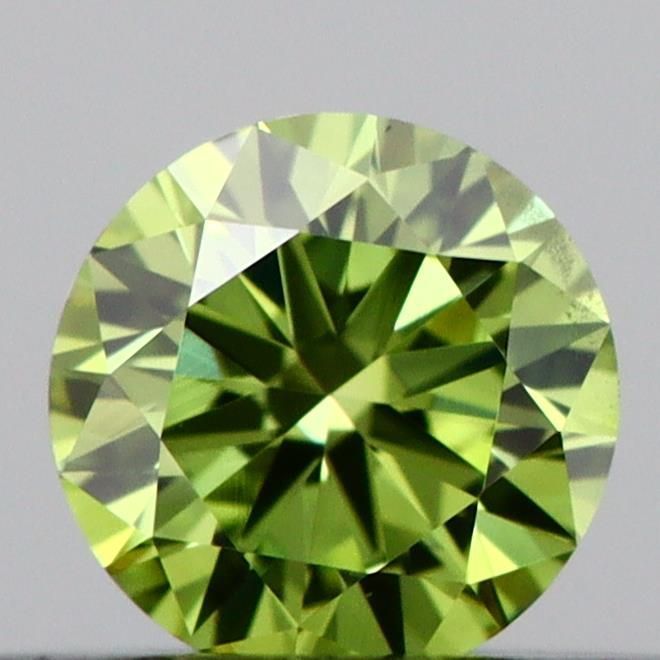 0.22 CT Fancy Vivid Green ROUND