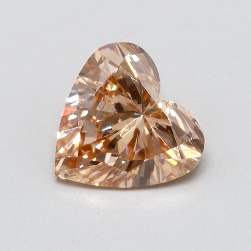 0.4 CT Fancy Intense Orange HEART