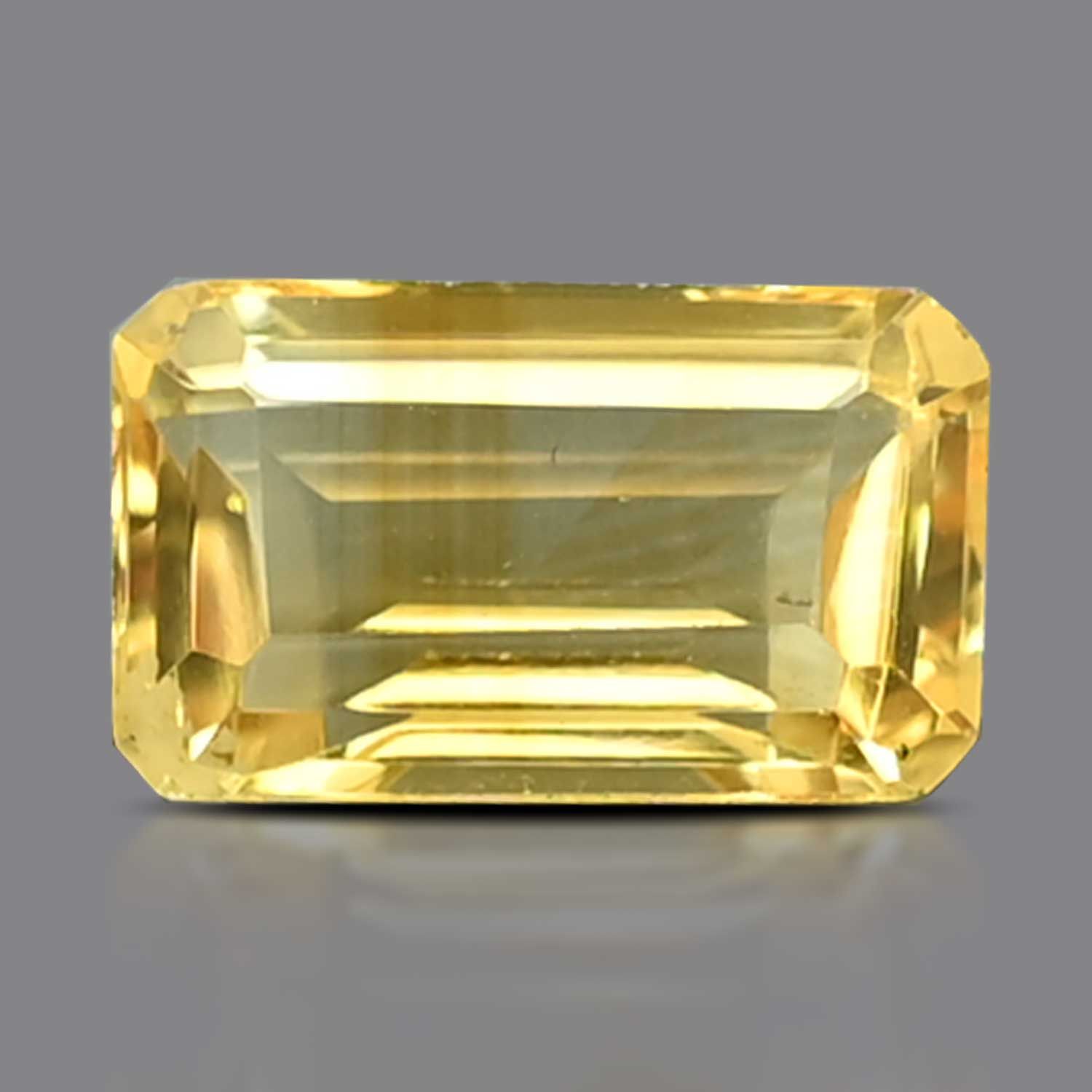 CITRINE FACETED 5.02ct YELLOW EC BRAZIL NONE
