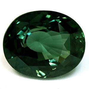 Szafir 7,91 ct, zielony, szlif owalny