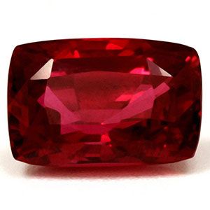 Rubin 3,11 ct, czerwony, szlif cushion