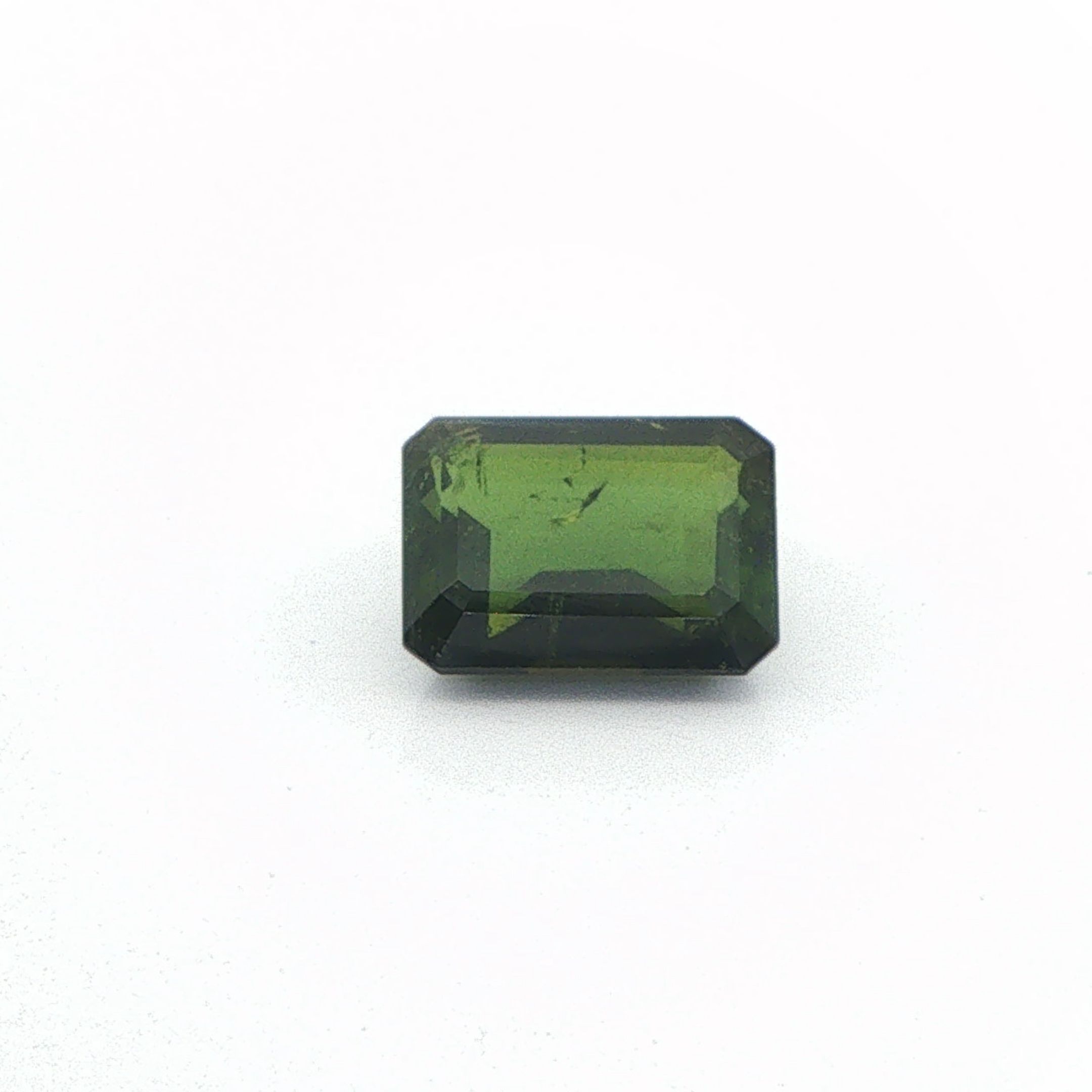 Turmalin 3,26 ct, zielony, szlif ośmiokątny