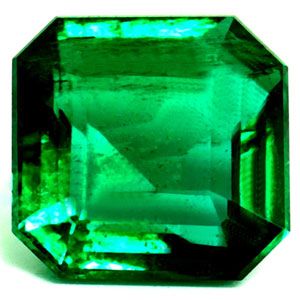 Szmaragd 1,06 ct, zielony, szlif szmaragdowy