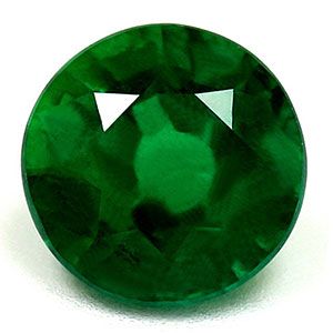 Szmaragd 1,27 ct, zielony, szlif okrągły