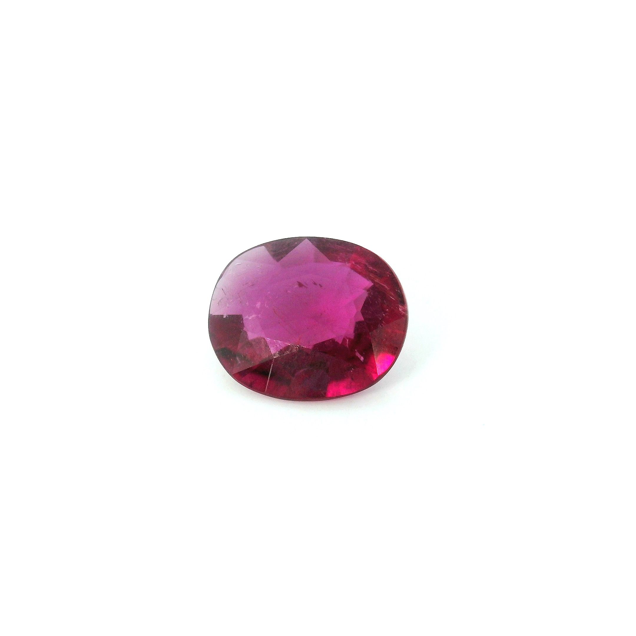 Turmalin 1,37 ct, różowy, szlif owalny