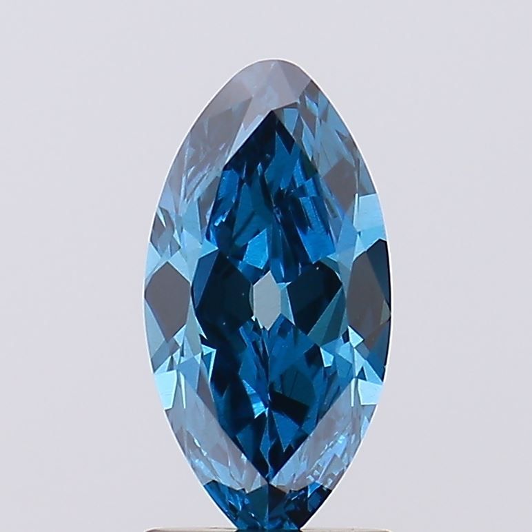 1.27 CT Fancy Vivid Blue MARQUISE