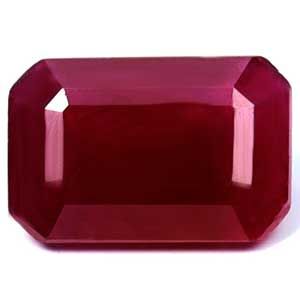 Rubin 1,17 ct, czerwony, szlif szmaragdowy