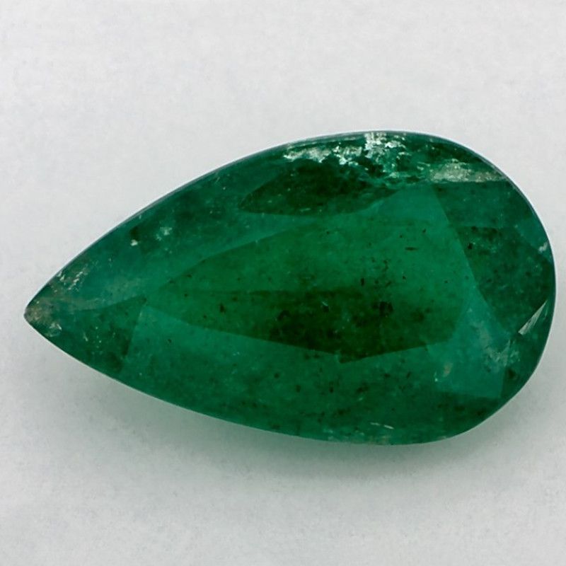 Szmaragd 3,54 ct, zielony, szlif gruszka