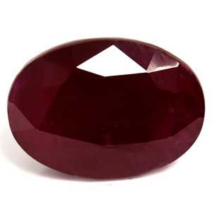 RUBY FACETED 4.33ct RED Deep Red SI REST_OF_AFRICA NONE