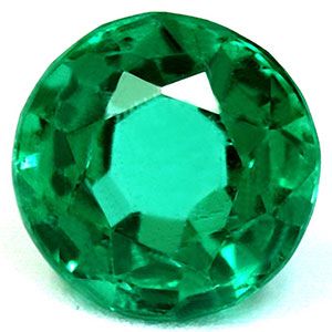 Szmaragd 1,06 ct, zielony, szlif okrągły