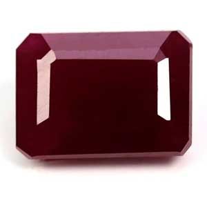 Rubin 1,67 ct, czerwony, szlif szmaragdowy