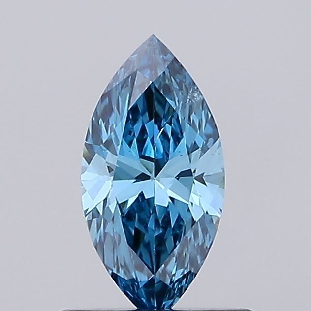 0.53 CT Fancy Vivid Blue MARQUISE