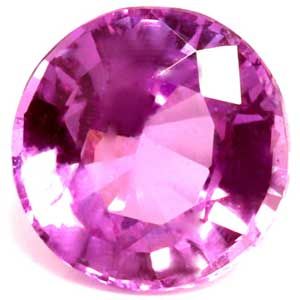 Szafir 1,23 ct, różowy, szlif okrągły